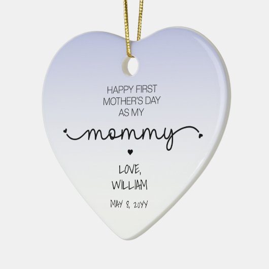 Aangepast eerste Moederdag nieuwe mammie Keepomwil Keramisch Ornament (Links)