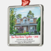 Aangepast eerste startpunt in combinatie met foto metalen ornament (Links)