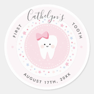 Aangepast eerste tienduizend kindermeisje ronde sticker