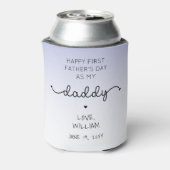 Aangepast eerste Vaderdag nieuwe cadeaubon pappa Blikjeskoeler (Blikje Achterkant)