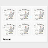 Aangepast eierdoosje label – Cute Chicken Design (Vel)
