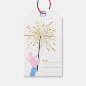 Aangepast, eigen foto- en tekstcadeau-Label Cadeaulabel (Voorkant)