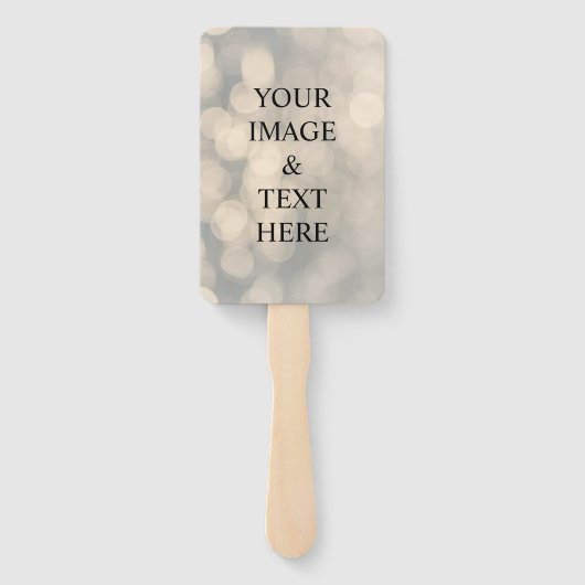 Aangepast, eigen foto- en teksthandboek handwaaier (Achterkant)