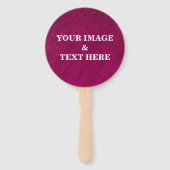 Aangepast, eigen foto- en teksthandschrift handwaaier (Voorkant)