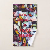 Aangepast, eigen foto- en teksthandwerk handdoek (Handdoek)