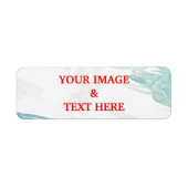 Aangepast eigen fotolabel etiket (Voorkant)