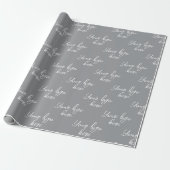Aangepast Eigen Logo Stijlvol Modern Minimaal Cadeaupapier (Uitgerold)