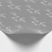 Aangepast Eigen Logo Stijlvol Modern Minimaal Cadeaupapier (Hoek)