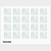 Aangepast, eigen marmerpatroon vierkante sticker (Vel)