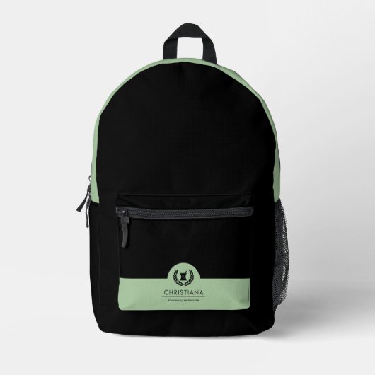 Aangepast Elegant apotheek symbool Bedrukte Rugzak (Voorkant)