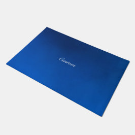 Aangepast Elegant Blauw Abstract Deurmat
