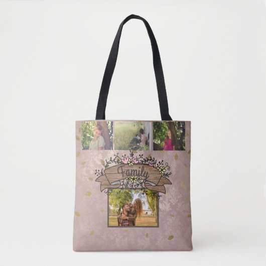 Aangepast / Elegant crustisch fotocollage Tote Bag (Voorkant)