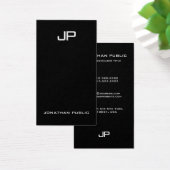 Aangepast elegant eenvoudig modern monogram Profes Visitekaartje (Bureau)