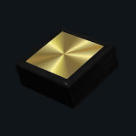 Aangepast elegant Faux Gold Metallic look leeg Cadeaudoosje<br><div class="desc">Elegant Faux Gold Metallic look Blank Sjabloon Classic Keepomwille Box.</div>
