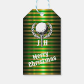 Aangepast Elegant Golf Monogram Ontwerp Cadeaulabel (Achterkant)