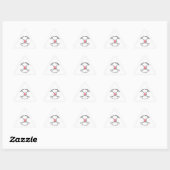 Aangepast elegant golf monogram ontwerp driehoek T Sticker (Vel)