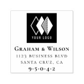 Aangepast elegant logo formeel bedrijfs retouradre  zelfinktende stempel (Design)