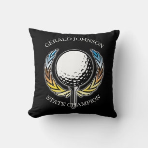 Aangepast Elegant Minimalistisch Golf Monogram Ont Kussen