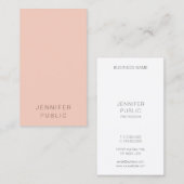 Aangepast elegant minimalistisch modern, eenvoudig visitekaartje (Voorkant / Achterkant)