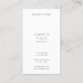 Aangepast elegant minimalistisch modern, eenvoudig visitekaartje (Achterkant)