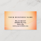 Aangepast, elegant modern, gewoon metaal visitekaartje (Achterkant)