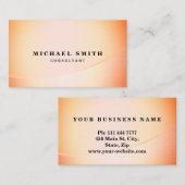 Aangepast, elegant modern, gewoon metaal visitekaartje (Voorkant / Achterkant)