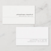 Aangepast elegant modern professioneel minimalisti visitekaartje (Voorkant / Achterkant)