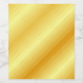 Aangepast elegant moderne Sjabloon Trendy Gold loo Wijn Etiket (Enkel label)