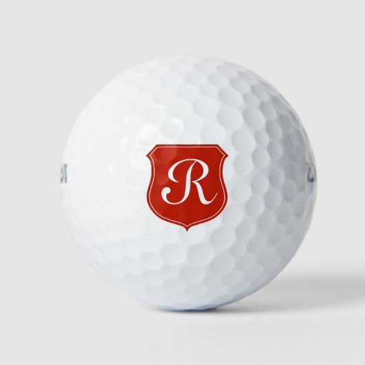 Aangepast elegant monogram golfbal cadeau voor man golfballen (Voorkant)