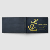 Aangepast Elegant Nautisch Schip Gastenboek (Volledig)