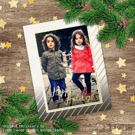 Aangepast elegant-ontwerp voor groetenverhalen folie feestdagen briefkaart