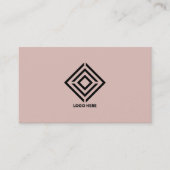 Aangepast elegant roze Eenvoudige minimale, modern Visitekaartje (Voorkant)