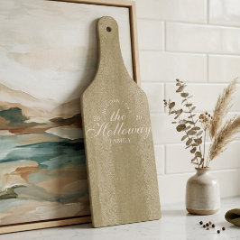 Aangepast Elegant Script Achternaam Hostess Gift Snijplank