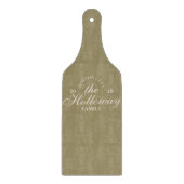 Aangepast Elegant Script Achternaam Hostess Gift Snijplank (Voorkant)