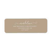 Aangepast elegant script Tape Naam Retouradres Etiket (Voorkant)