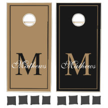 Aangepast elegant script zwart-wit en goud