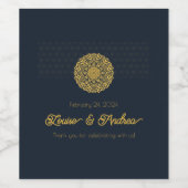 Aangepast elegant wijn etiket (Enkel label)