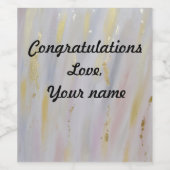 Aangepast Elegant Wijn Label Wijn Etiket (Enkel label)