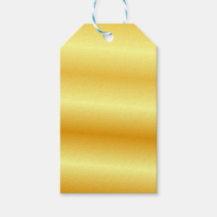 Aangepast elegante Faux Gold Metallic look leeg Cadeaulabel