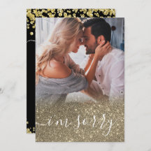 Aangepast elegante foto Het spijt me dat ik Kaart