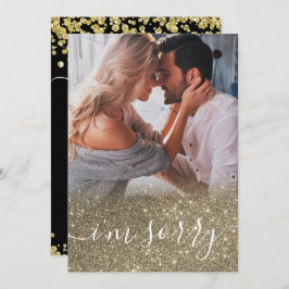 Aangepast elegante foto Het spijt me dat ik Kaart 