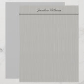 Aangepast elegante grijze kantoorbenodigdheden (Voorkant / Achterkant)