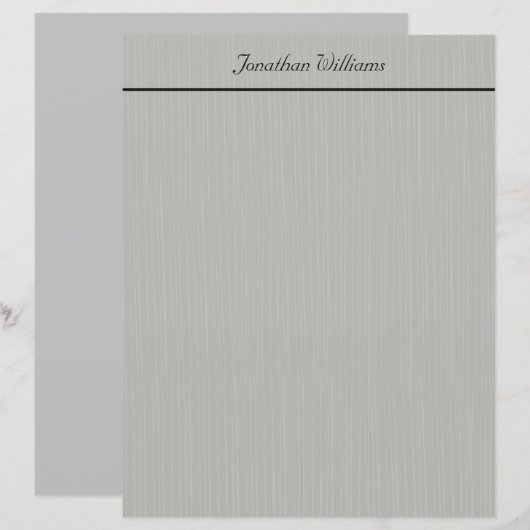 Aangepast elegante grijze kantoorbenodigdheden (Voorkant / Achterkant)