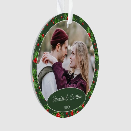 Aangepast elegante hoofdfoto 1ste ornament (voorkant)