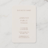 Aangepast elegante kleuren Luxe Sjabloon Moderne Visitekaartje (Achterkant)