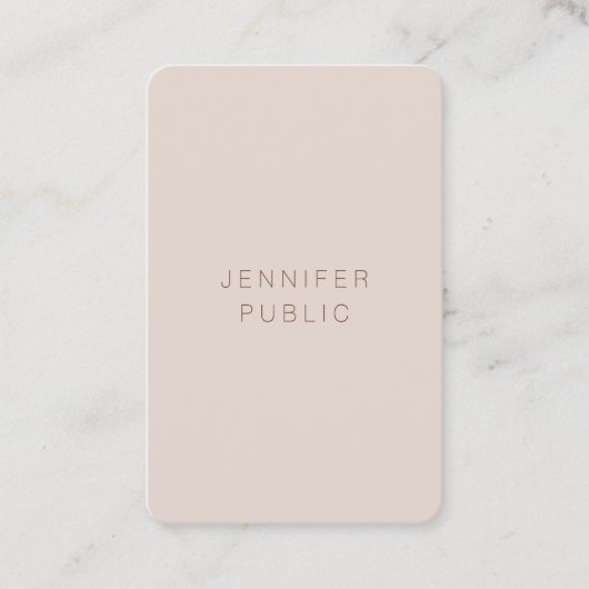 Aangepast elegante kleuren Luxe Sjabloon Moderne Visitekaartje (Voorkant)