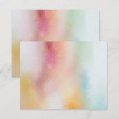 Aangepast elegante, kleurrijke Abstracte kunst lee Notitiekaartje (Voorkant / Achterkant)