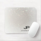Aangepast elegante Sjabloon Glam Monogrammed Moder Muismat (Met muis)
