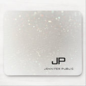 Aangepast elegante Sjabloon Glam Monogrammed Moder Muismat (Voorkant)