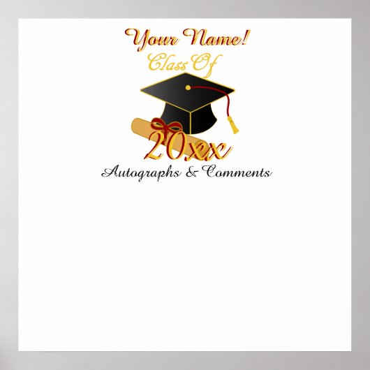 Aangepast elk Poster voor autograaf klasse (Voorkant)